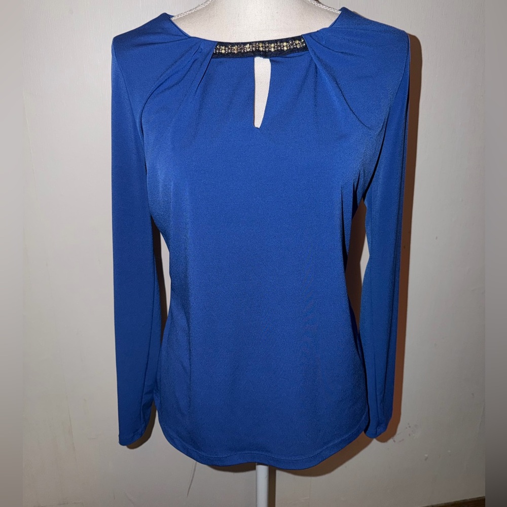Elegant Blue Women's Top